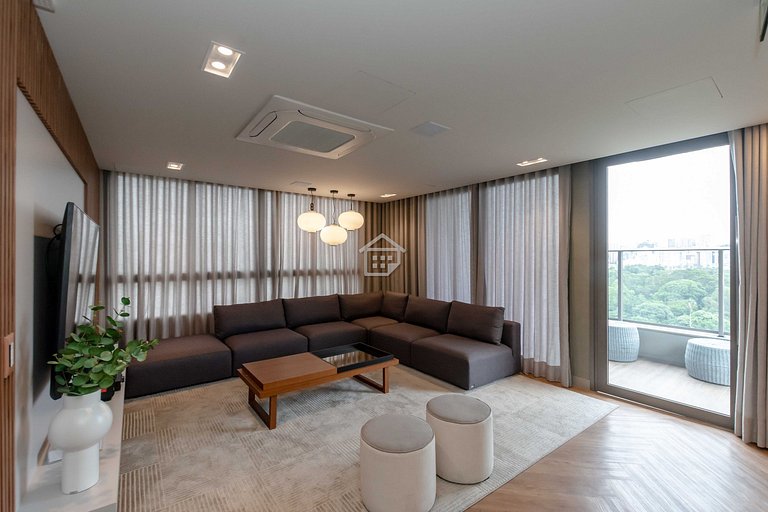 Studio Moderno com Vista para o Parque Farroupilha