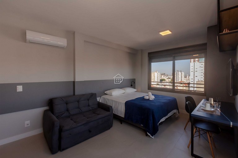 Studio Moderno com Vista para o Parque Farroupilha