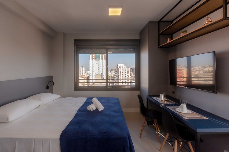 Studio Moderno com Vista para o Parque Farroupilha