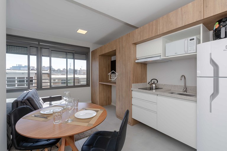 Studio Moderno com Vista para o Parque da Redenção