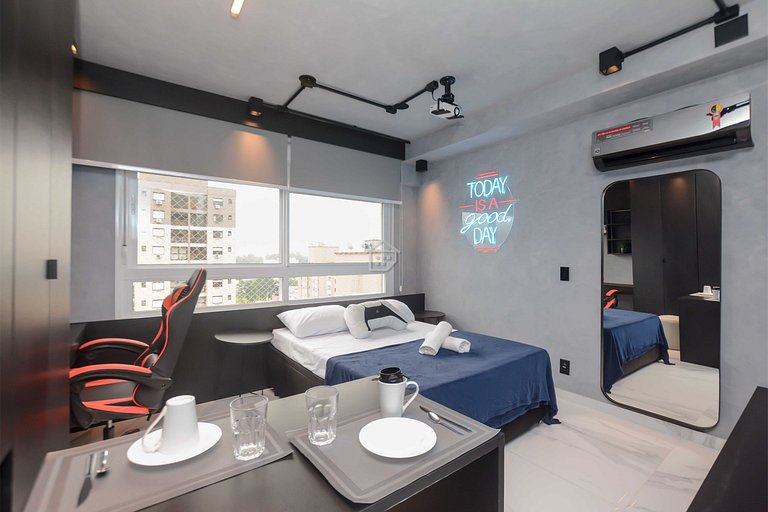 Apartamento lindo e completo ao lado da PUC