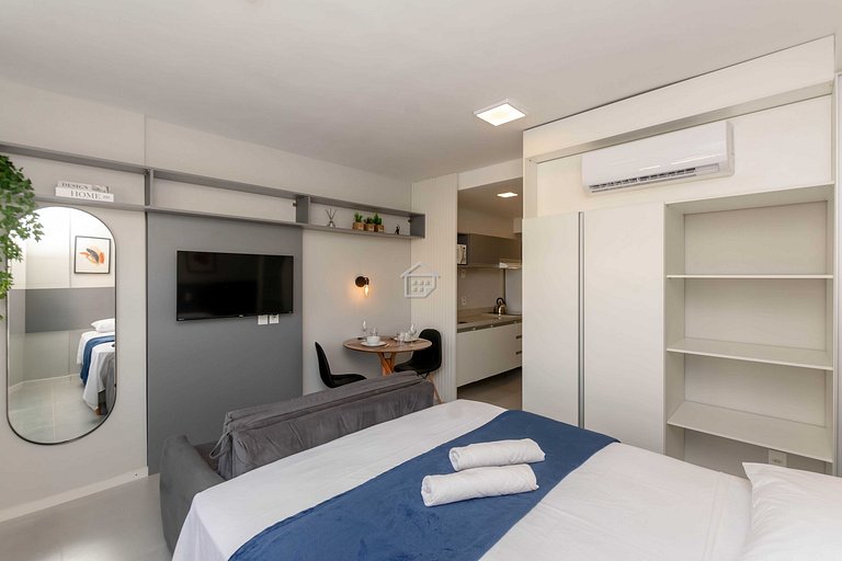 Apartamento lindo e completo ao lado da PUC