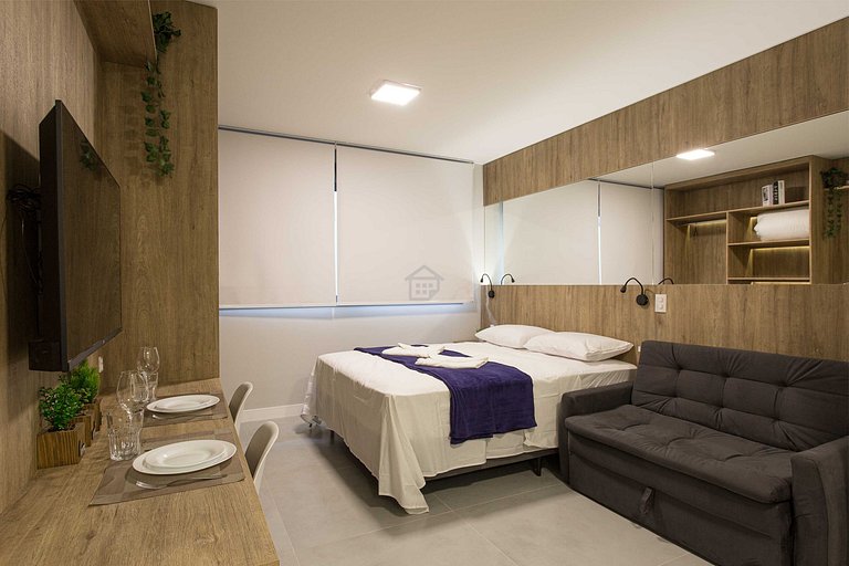 Apartamento completo localizado em um bairro calmo e familia