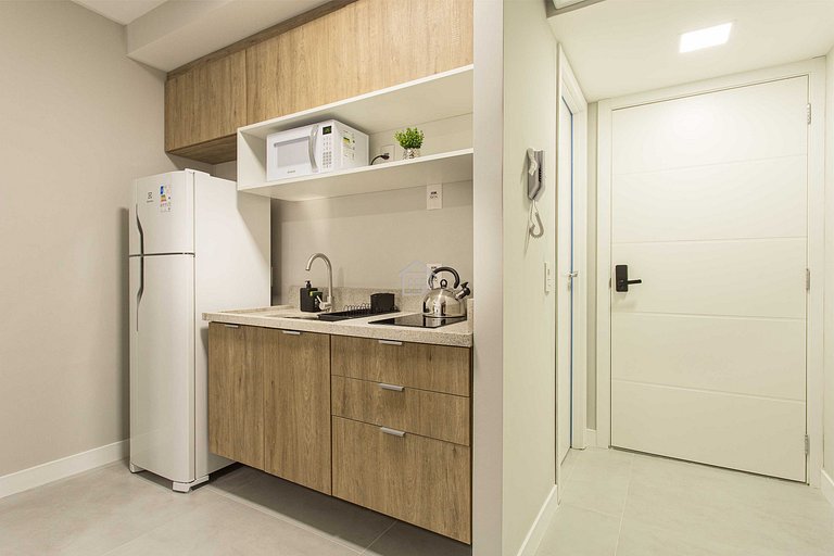 Apartamento completo localizado em um bairro calmo e familia