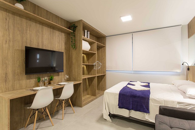 Apartamento completo localizado em um bairro calmo e familia