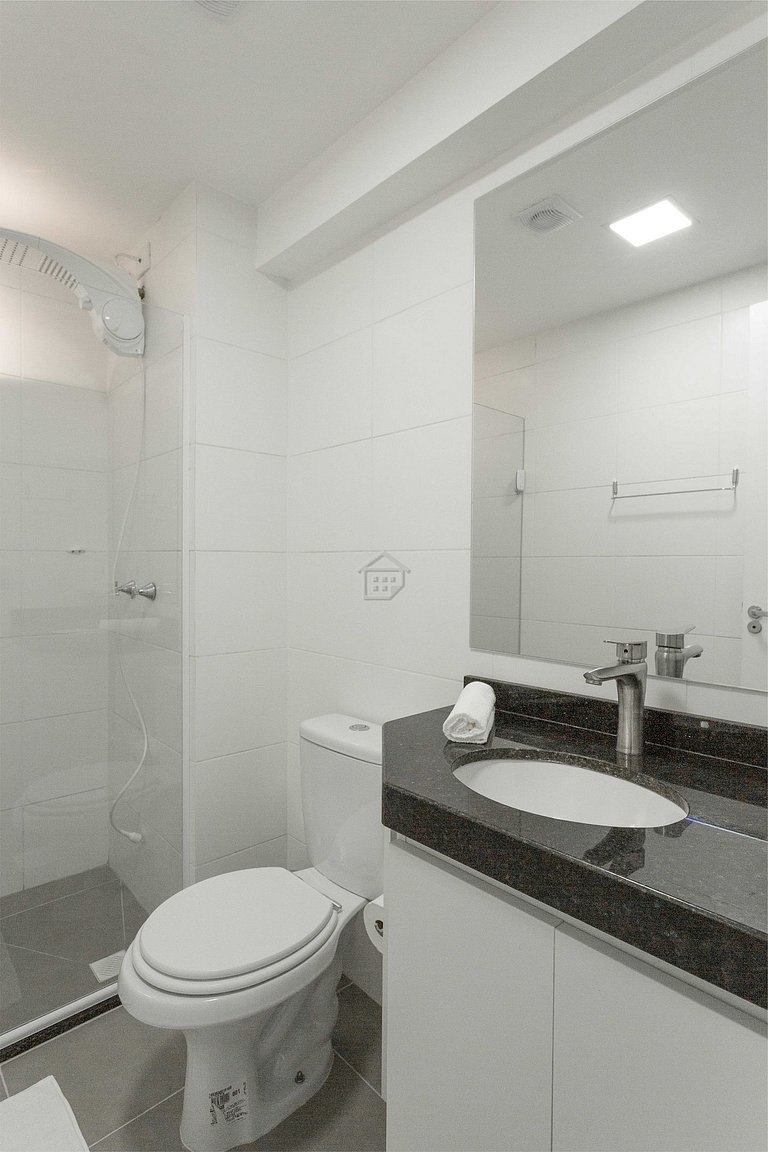 Apartamento completo localizado em um bairro calmo e familia