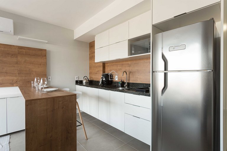 Apartamento completo localizado em um bairro calmo e familia