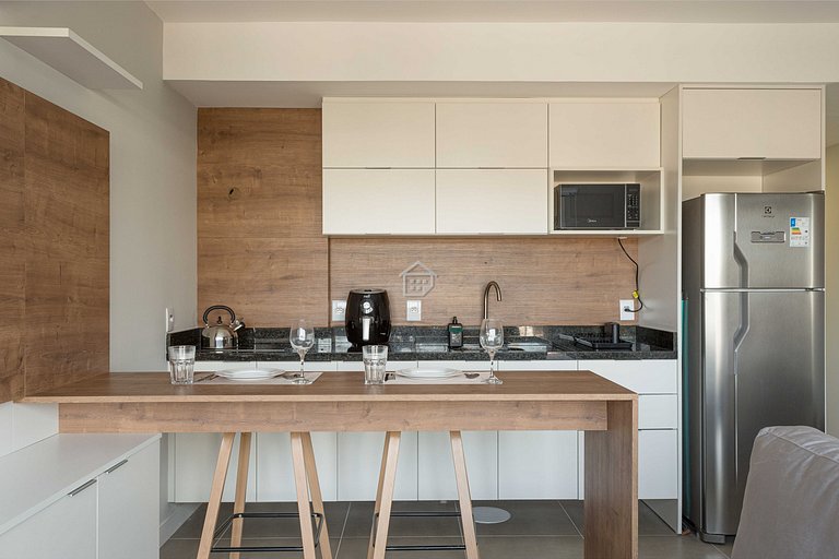 Apartamento completo localizado em um bairro calmo e familia
