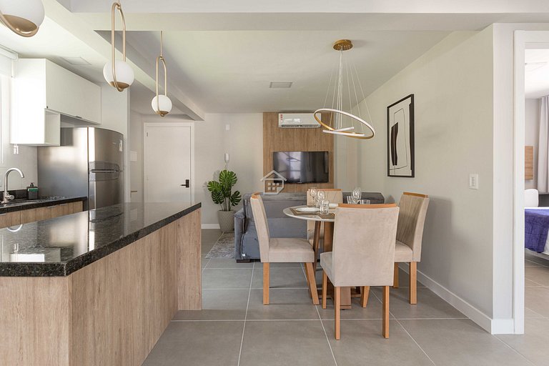 Apartamento completo localizado em um bairro calmo e familia