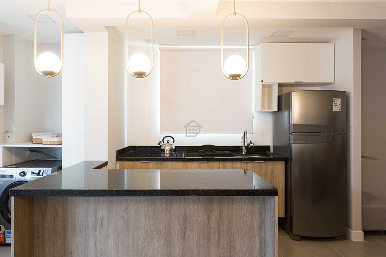 Apartamento completo localizado em um bairro calmo e familia