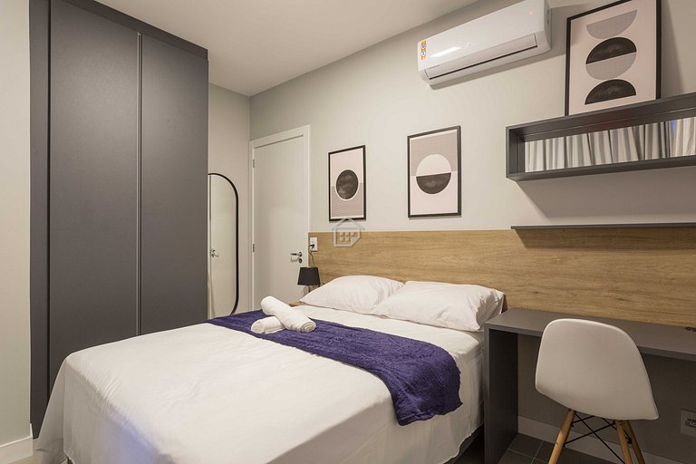 Apartamento completo localizado em um bairro calmo e familia