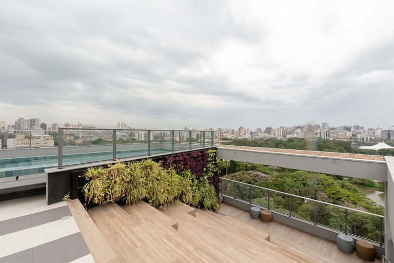 Belo apartamento com vista para o parque!