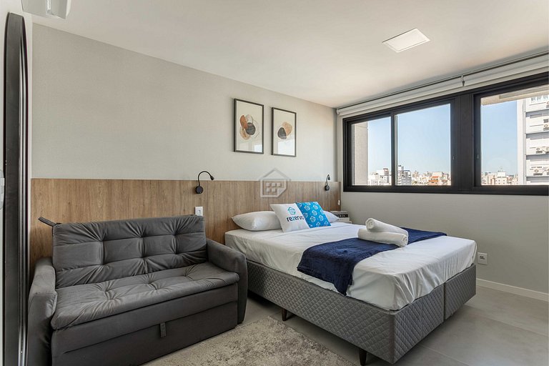Studio moderno no Rio Branco | Próximo à Redenção