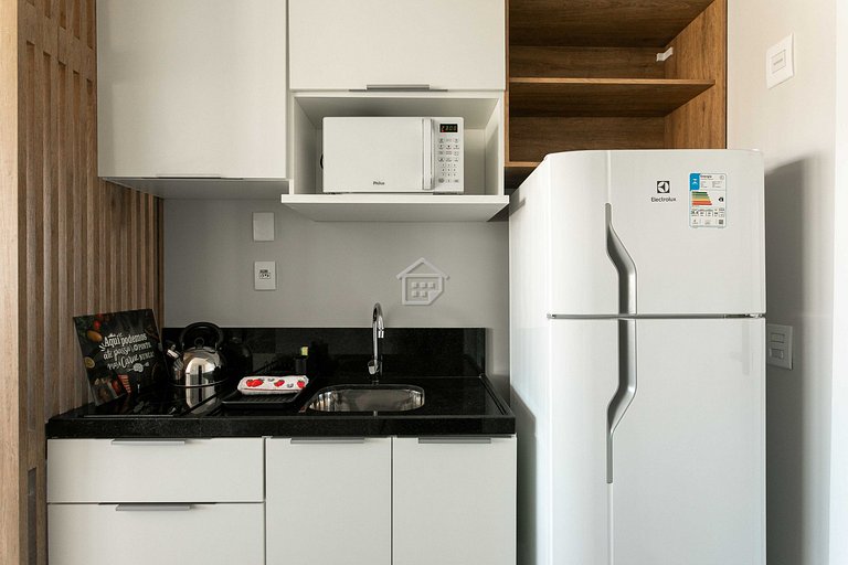 Studio moderno em andar alto no Rio Branco