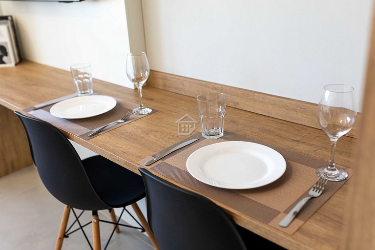 Studio moderno em andar alto no Rio Branco