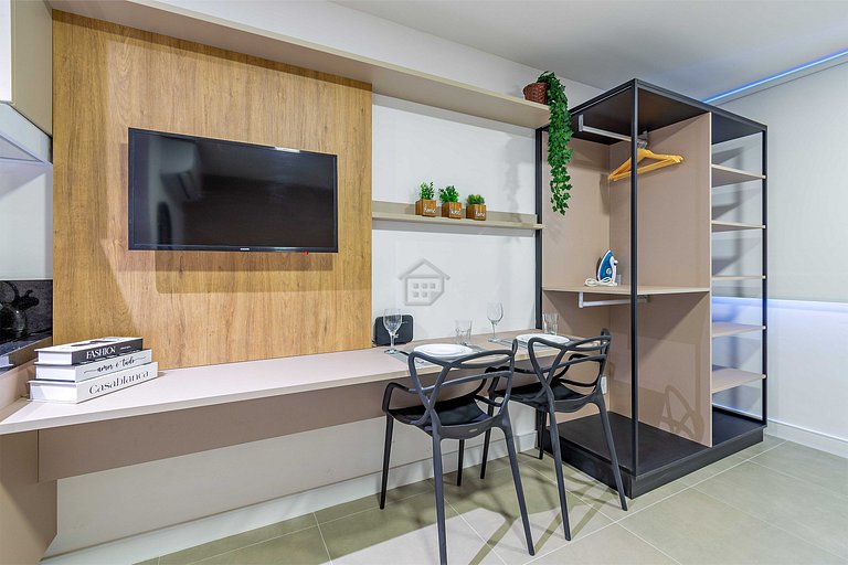Studio funcional e moderno no bairro Rio Branco