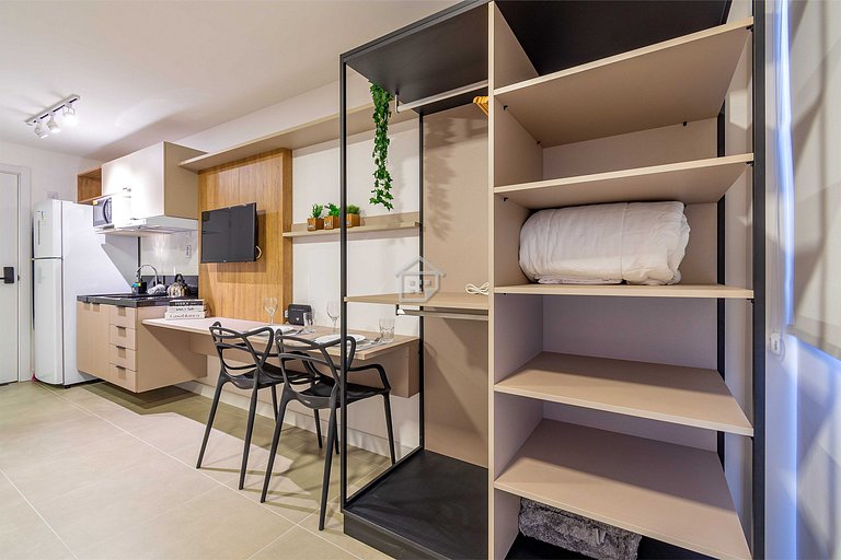 Studio funcional e moderno no bairro Rio Branco
