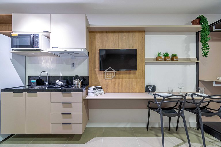 Studio funcional e moderno no bairro Rio Branco