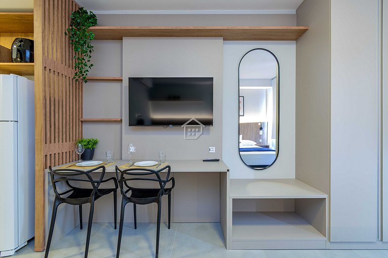 Studio Premium: Rooftop e Lazer no Moinhos