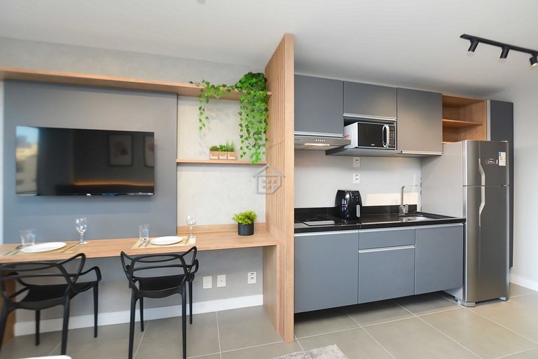 Studio Moderno e Elegante na Carlos Gomes