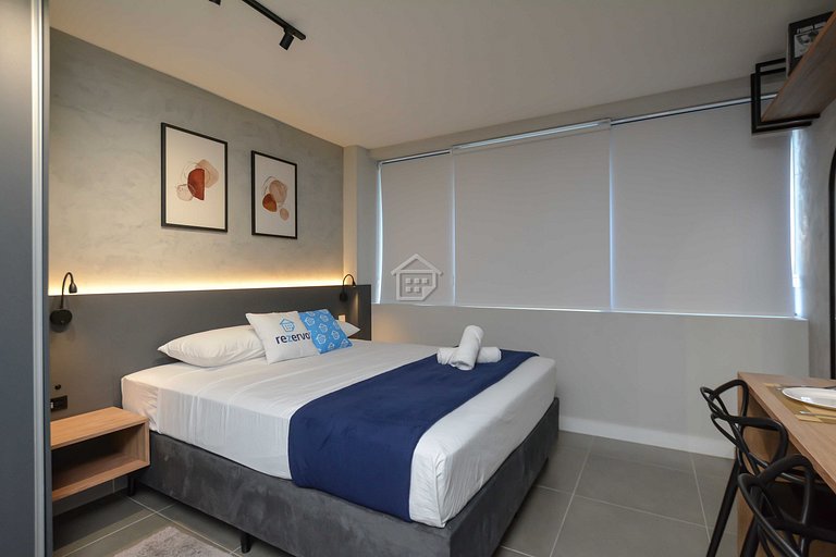 Studio Moderno • Conforto e Localização