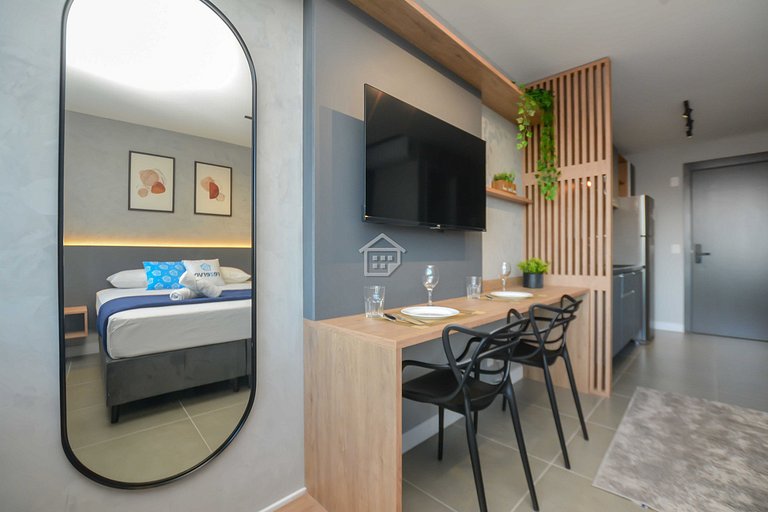 Studio Moderno e Elegante na Carlos Gomes