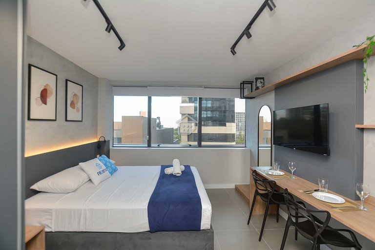 Studio Moderno e Elegante na Carlos Gomes