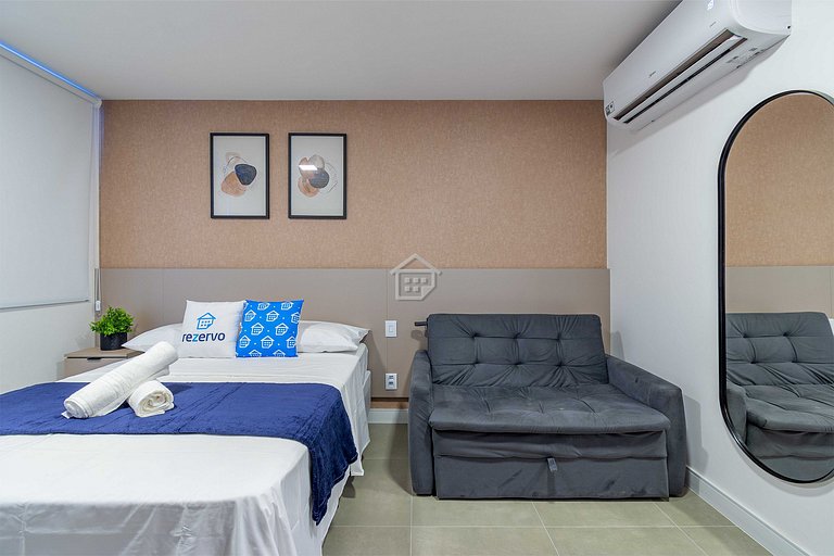 Studio funcional e moderno no bairro Rio Branco